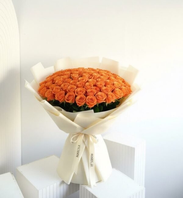65 Orange Roses