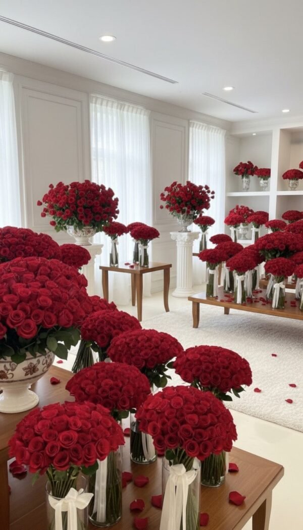 2000 Roses Room Setup